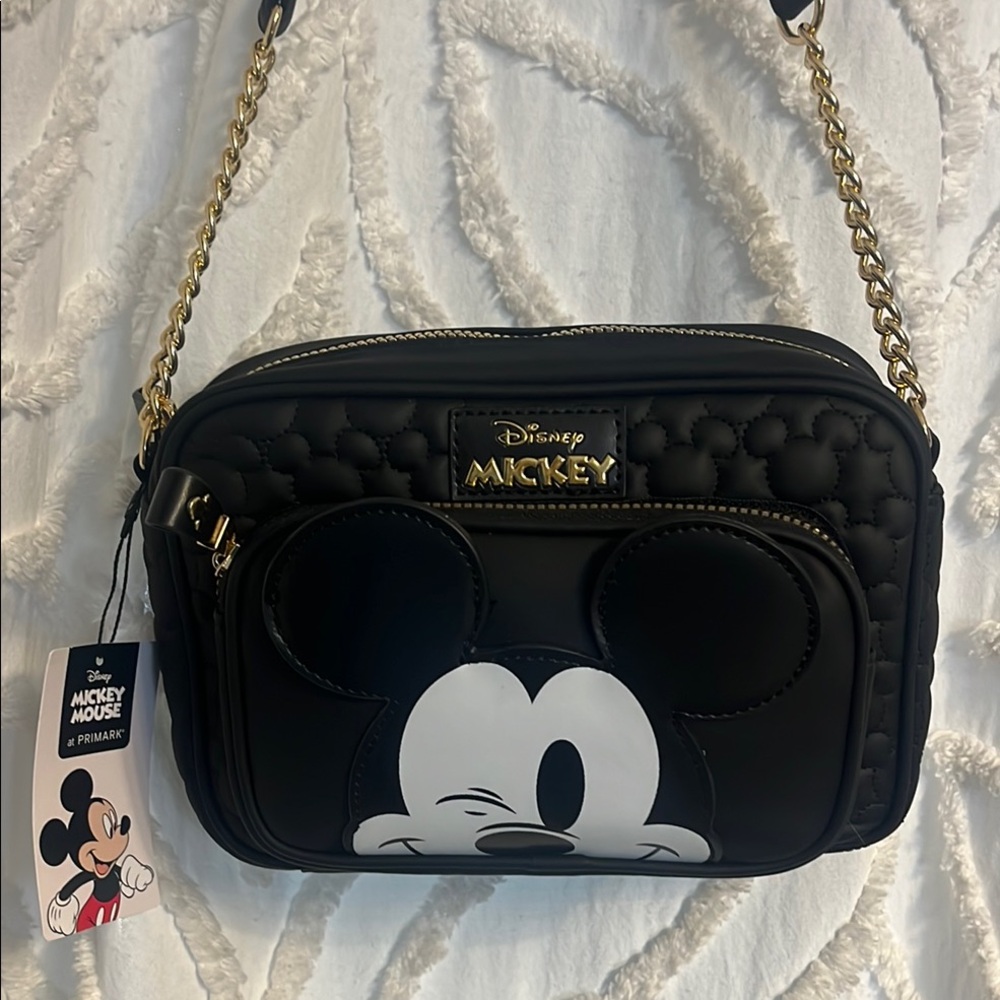 Disney Mickey Mouse Black Crossbody Bag